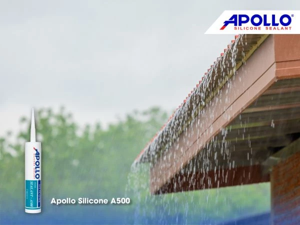 Sử dụng Apollo Silicone A500 một loại chất trám kháng nước chịu nhiệt giúp chống dột mái nhà của bạn
